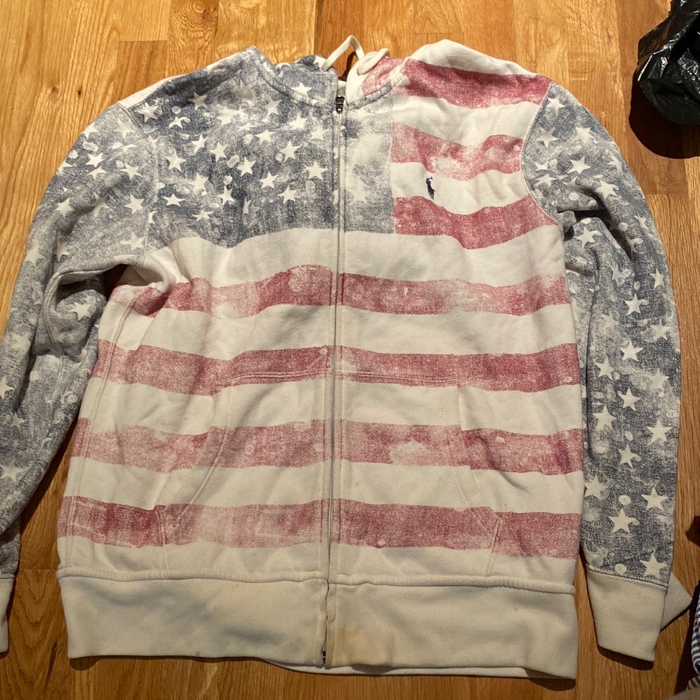 Americana Zip up hoodie by Ralph Lauren. Men’s Medium.
